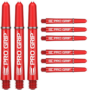 Target Pro Grip Red x 3 Set Short 34mm