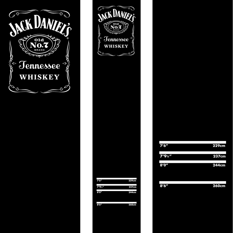 Jack Daniels Dartmatta 290x60