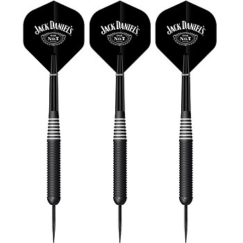 Jack Daniels Old No7  Electro Black MK1 Brass Darts 24g