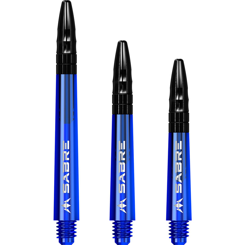 Mission Sabre Dartshafts Blue/Black Medium 49mm - 2