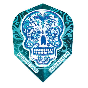 Harrows Marathon Blue Skull Shape NO6