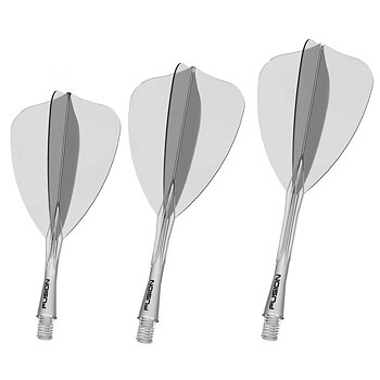 Winmau Fusion Arrow Transparent Clear 28mm Inbetween