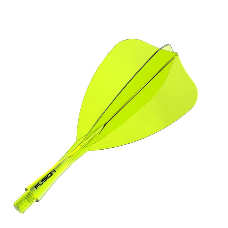 Winmau Fusion Arrow Transparent Yellow 28mm Inbetween - 6