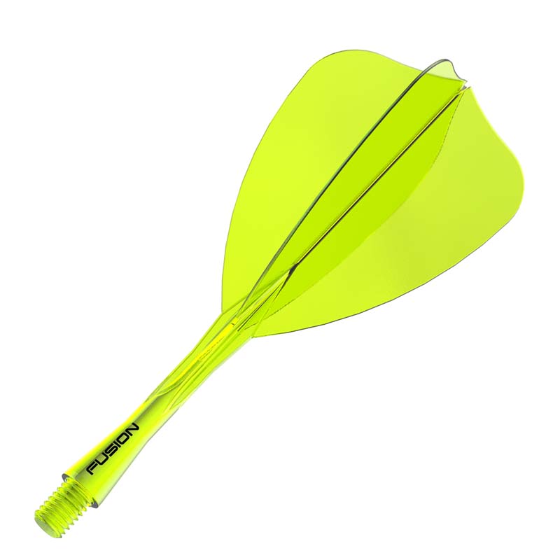 Winmau Fusion Arrow Transparent Yellow 28mm Inbetween - 7