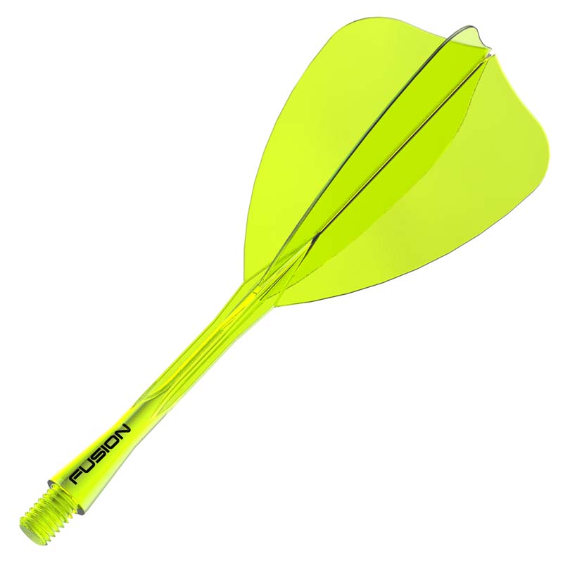 Winmau Fusion Arrow Transparent Yellow 28mm Inbetween - 8