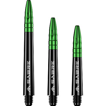 Mission Sabre Dartshafts Black/Green Inbetween 41mm