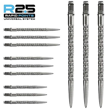 Mission R2.5 Rapid SG2 Dartspetsar Silver 35mm