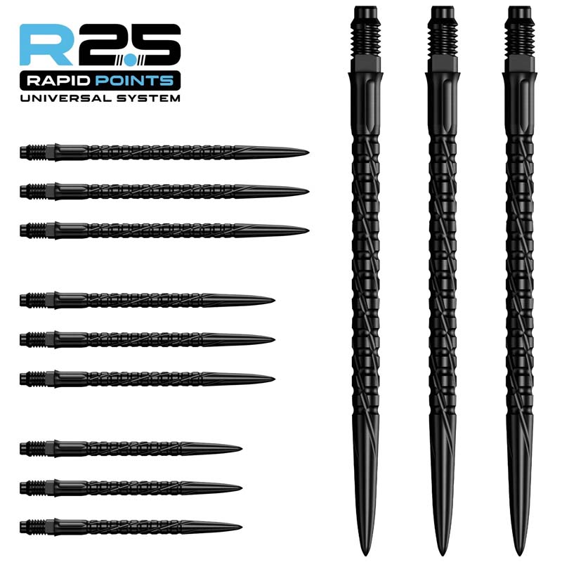 Mission R2.5 Rapid SG2 Dartspetsar Svarta 35mm