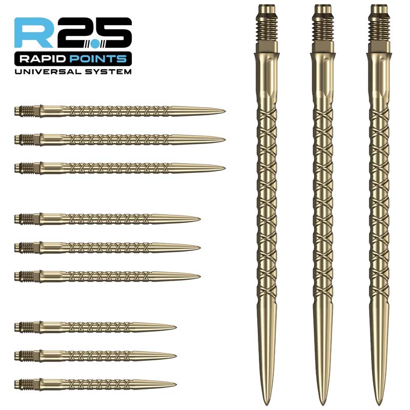 Mission R2.5 Rapid SC1 Dartspetsar Guld 35mm
