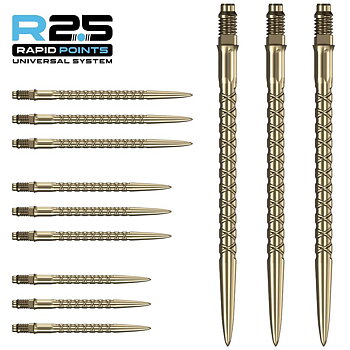 Mission R2.5 Rapid SC1 Dartspetsar Guld 35mm