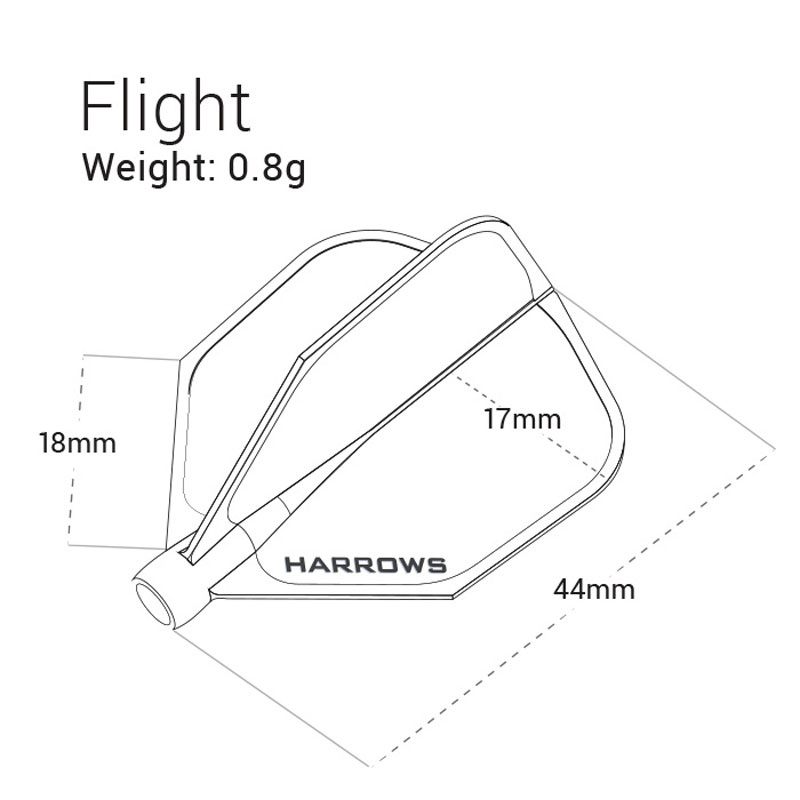 Harrows Clic System Flights Svarta - 4
