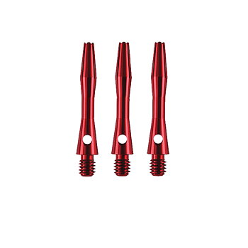 Designa Aluminium Släta Extra Korta Röda 29mm