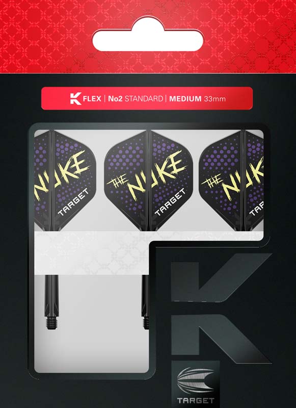 Target K-Flex Luke "The Nuke" Littler Standard/NO2 Svarta 33mm Medium - 3