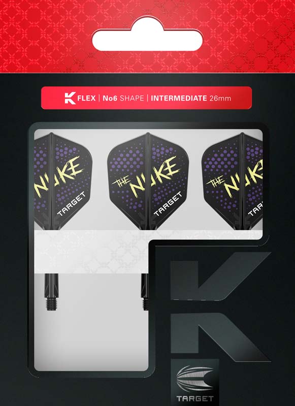 Target K-Flex Luke "The Nuke" Littler Shape/NO6 Black 26mm Inbetween - 3