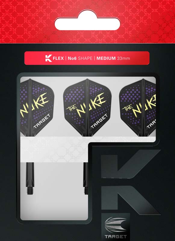 Target K-Flex Luke "The Nuke" Littler Shape/NO6 Black 33mm Medium - 3