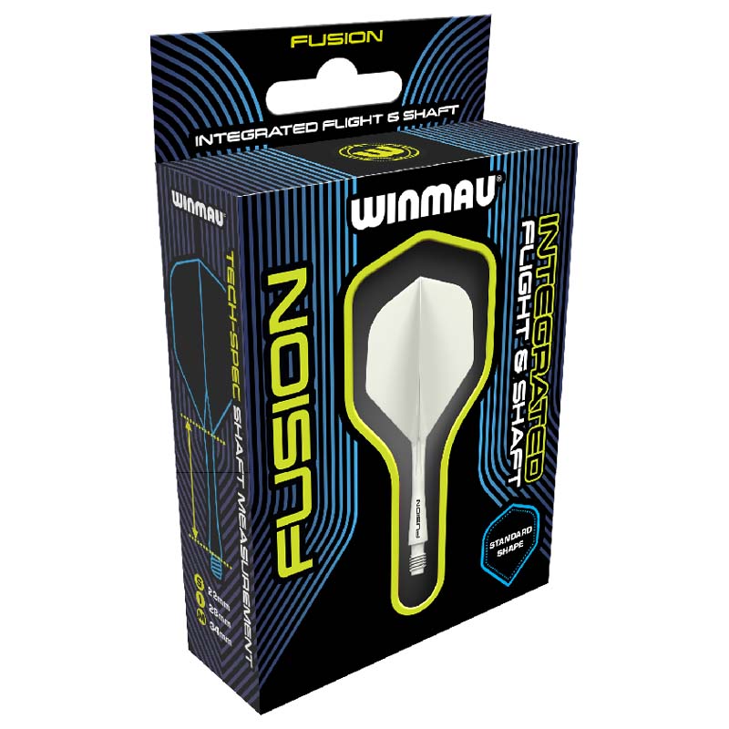 Winmau Fusion Standard/NO2 White 22mm Short - 3