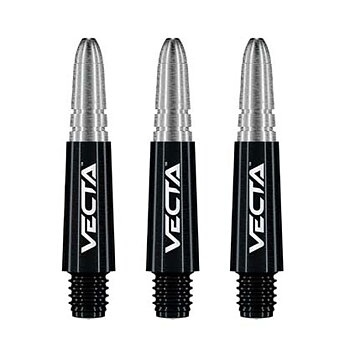 Winmau Vecta Svart & Silver Korta 34mm