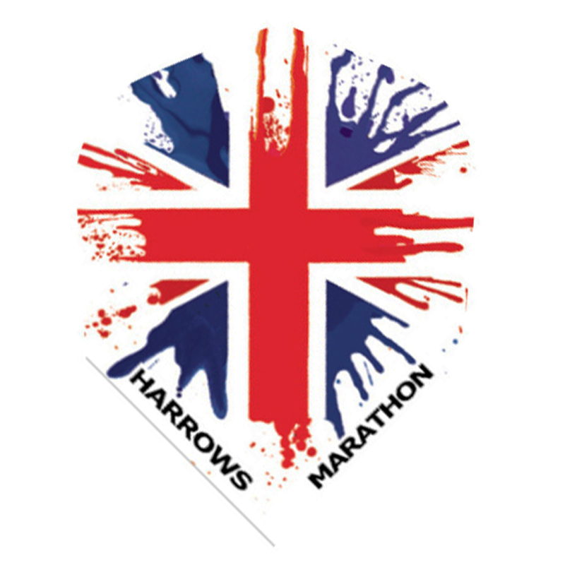 Harrows Marathon Union Jack Splashed Shape NO6