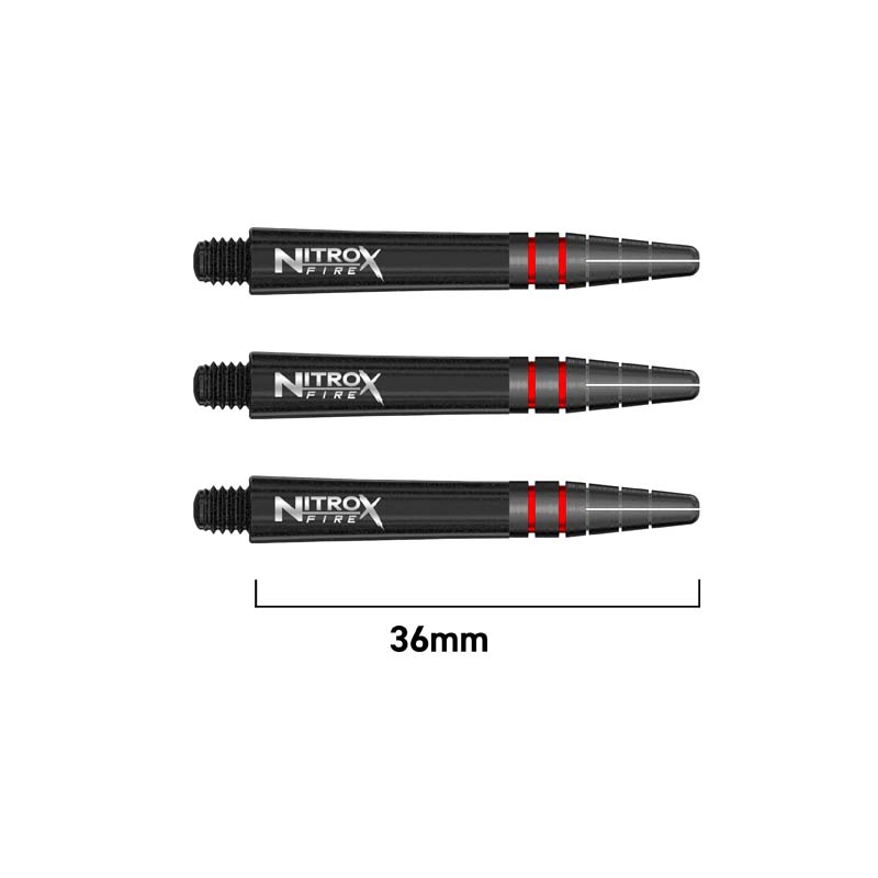 Red Dragon Nitro Xfire Carbon Svarta Korta 36mm - 2