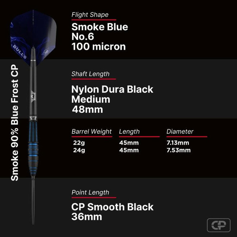 Bulls NL Smoke 90% Blue Frost Convertible Point 24g  - 7