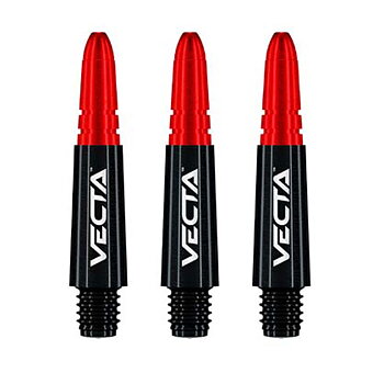 Winmau Vecta Svart & Röd Korta 34mm