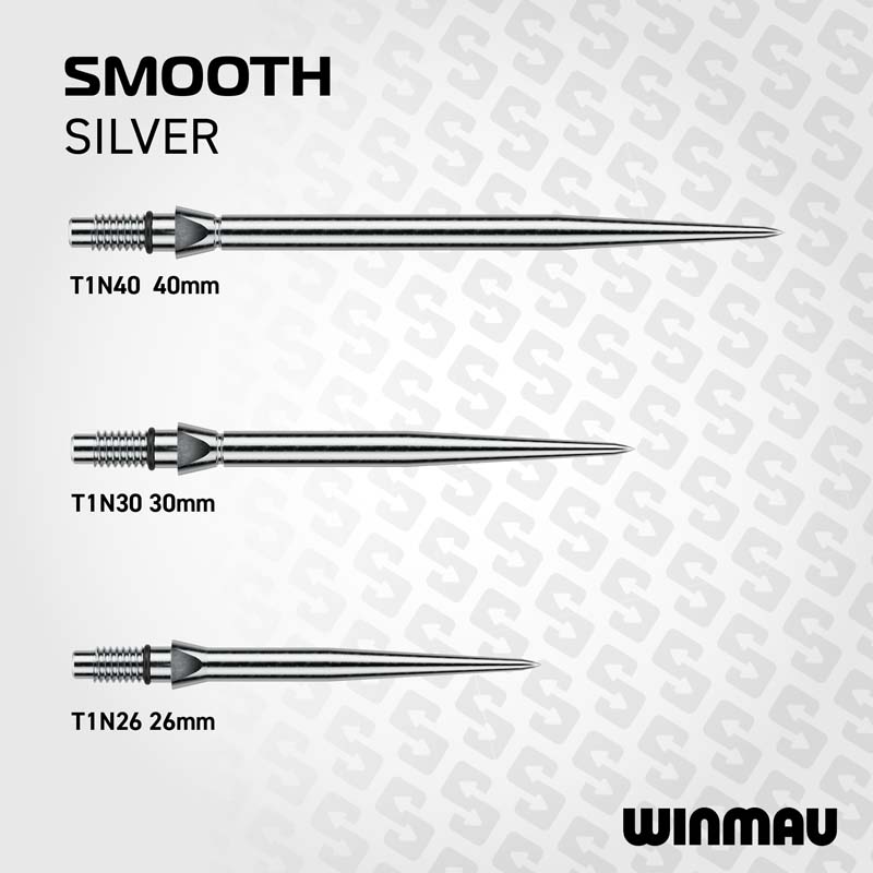 Winmau Switch Point Smooth Silver 30mm - 5