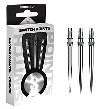 Winmau Switch Point Smooth Silver 40mm