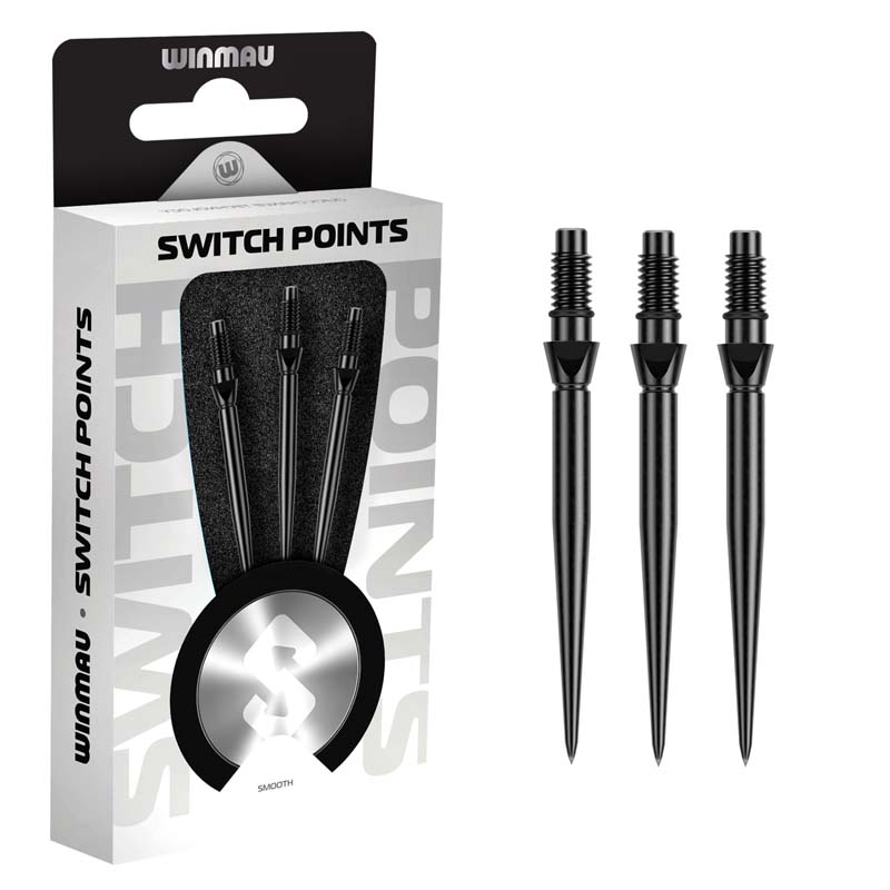 Winmau Switch Point Smooth Black 30mm - 2
