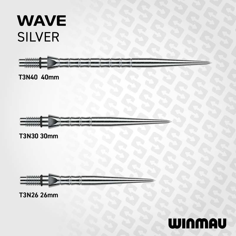 Winmau Switch Point Wave Silver 40mm - 5