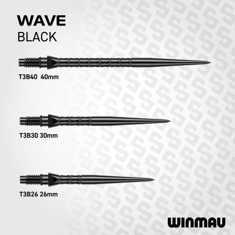 Winmau Switch Point Wave Black 40mm - 5
