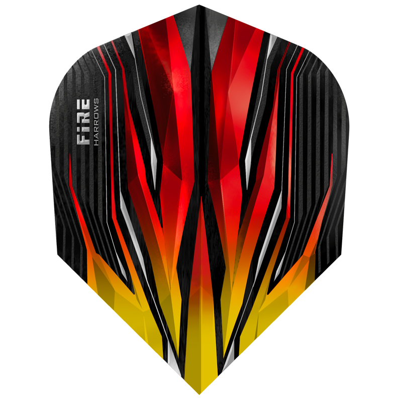 Harrows Fire Red & Yellow Shape NO6
