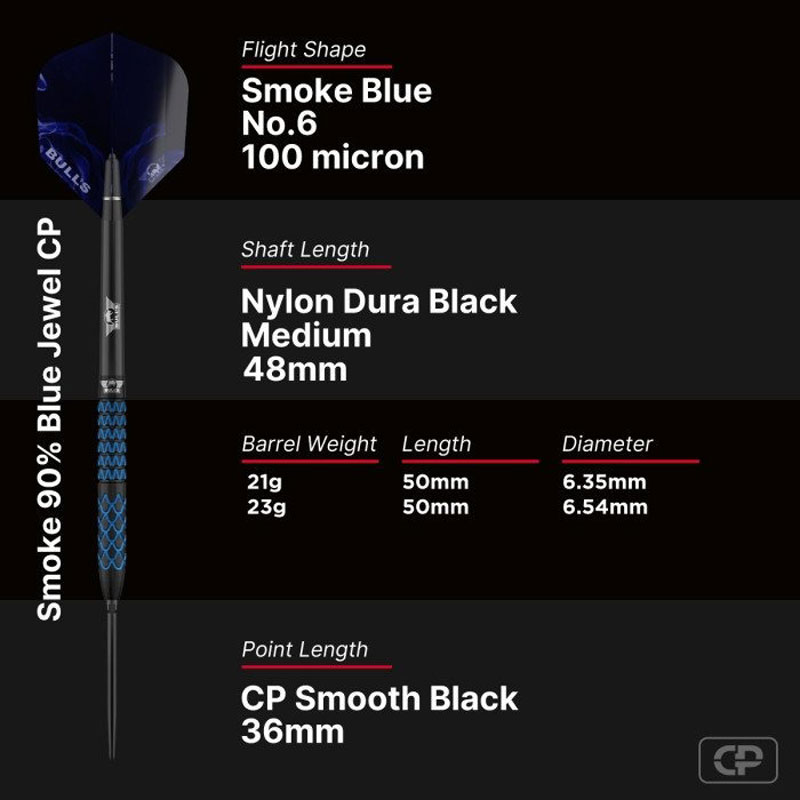 Bulls NL Smoke 90% Blue Jewel Convertible Point 23g  - 7