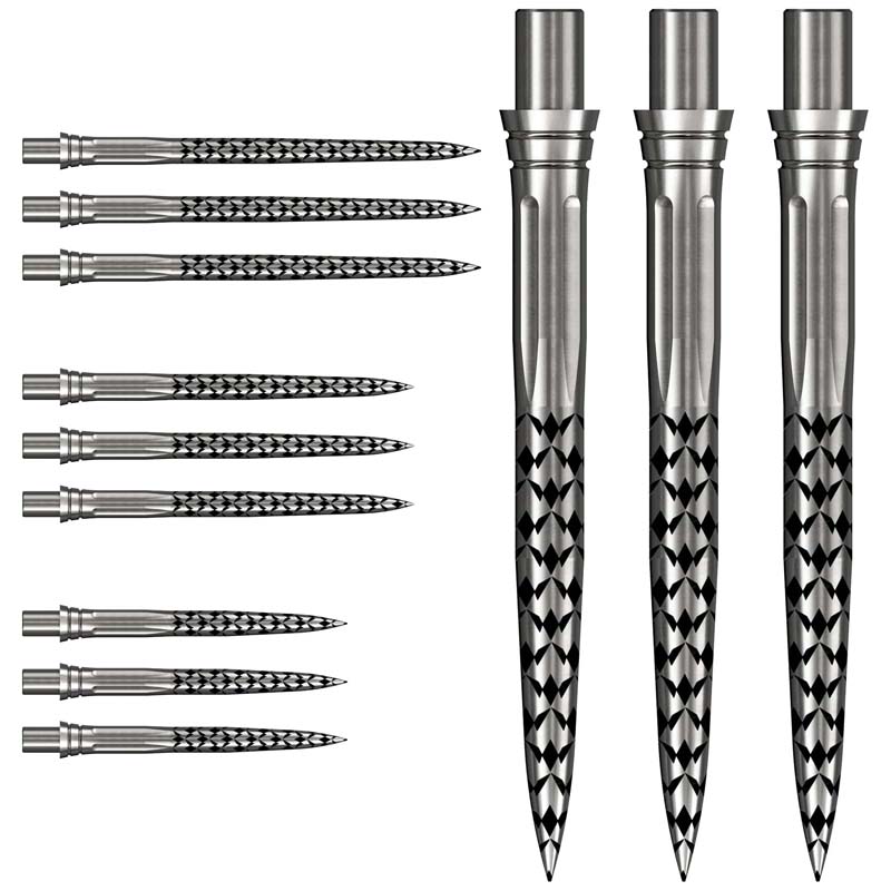 Mission Caliburn EVO Dart Points Mission Logo Silver 38mm