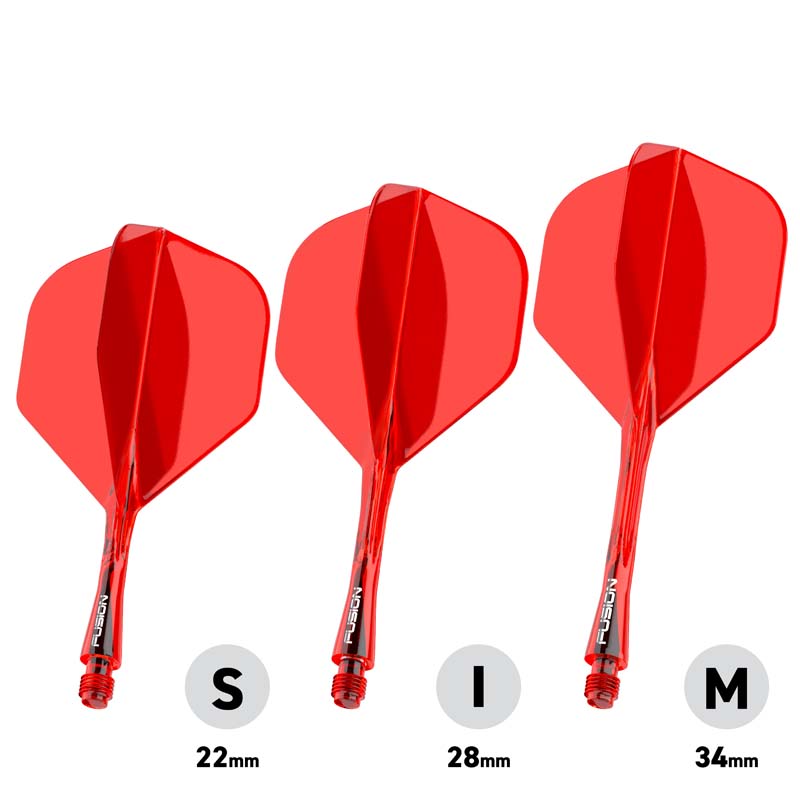 Winmau Fusion Standard/NO2 Red 22mm Short - 2