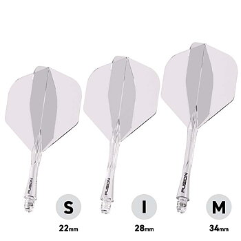 Winmau Fusion Standard/NO2 Clear 22mm Short