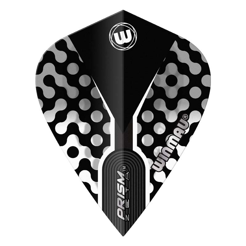 Winmau Zeta Black, White & Grey Kite