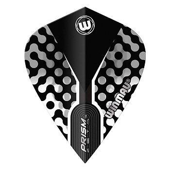 Winmau Zeta Black, White & Grey Kite