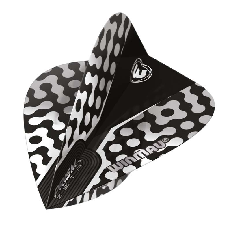 Winmau Zeta Black, White & Grey Kite - 2
