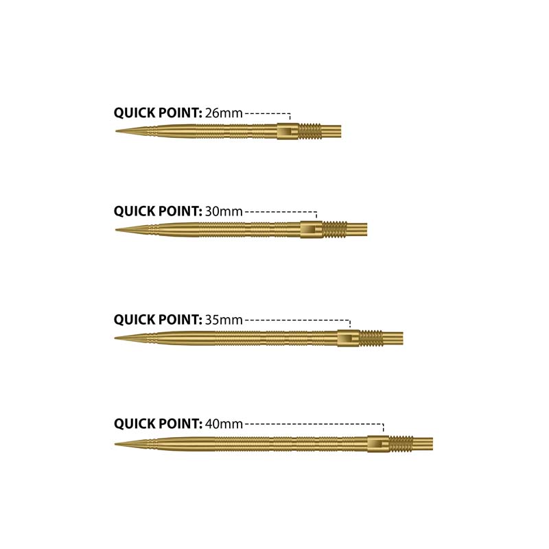 Harrows Micro Ridge Quick Point Guld 30mm - 3