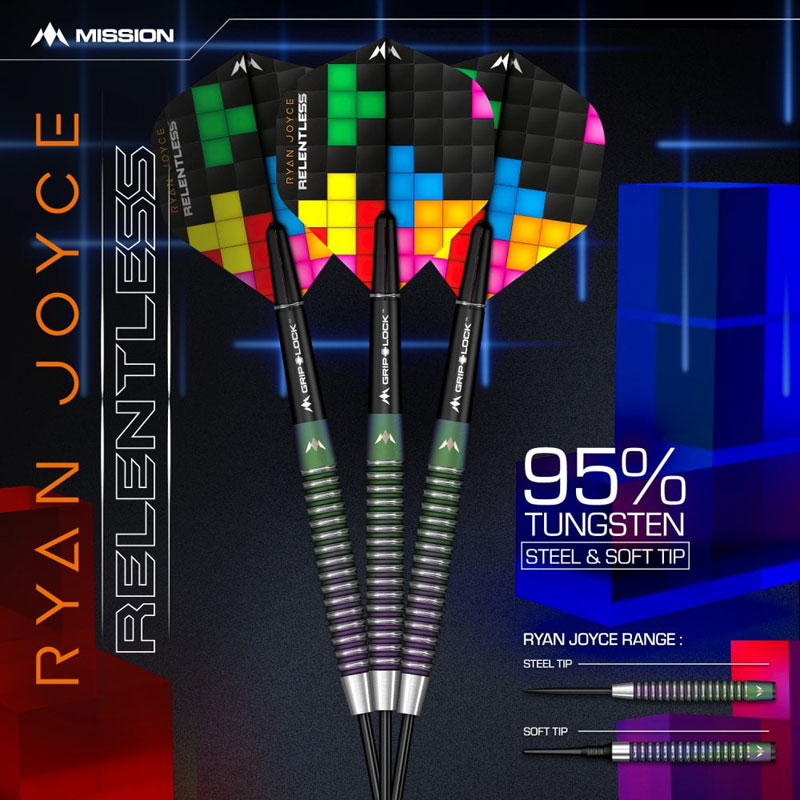 Fléchettes Mission Dennis Nilsson - Tungstène 95% 25g - Competition Professionnelle