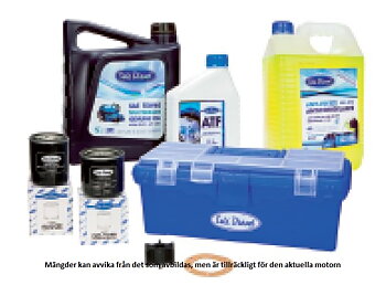 Servicekit Mini-62 with engine- and gearbox oil, anti freeze
