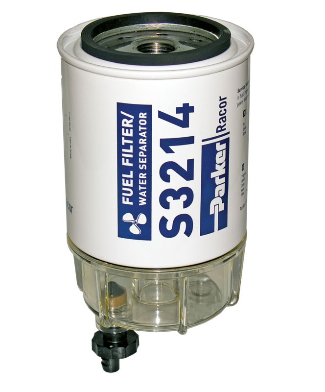 Racor Filter element including composite cup and drain plug - (item no.  B32014)