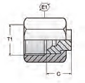 Lock 3/4-16 UNF JIC Spec 1/8 NPTF - (art. nr. 252578)