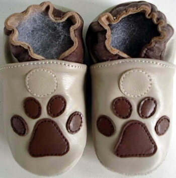 Leather slippers - Bearfootprint