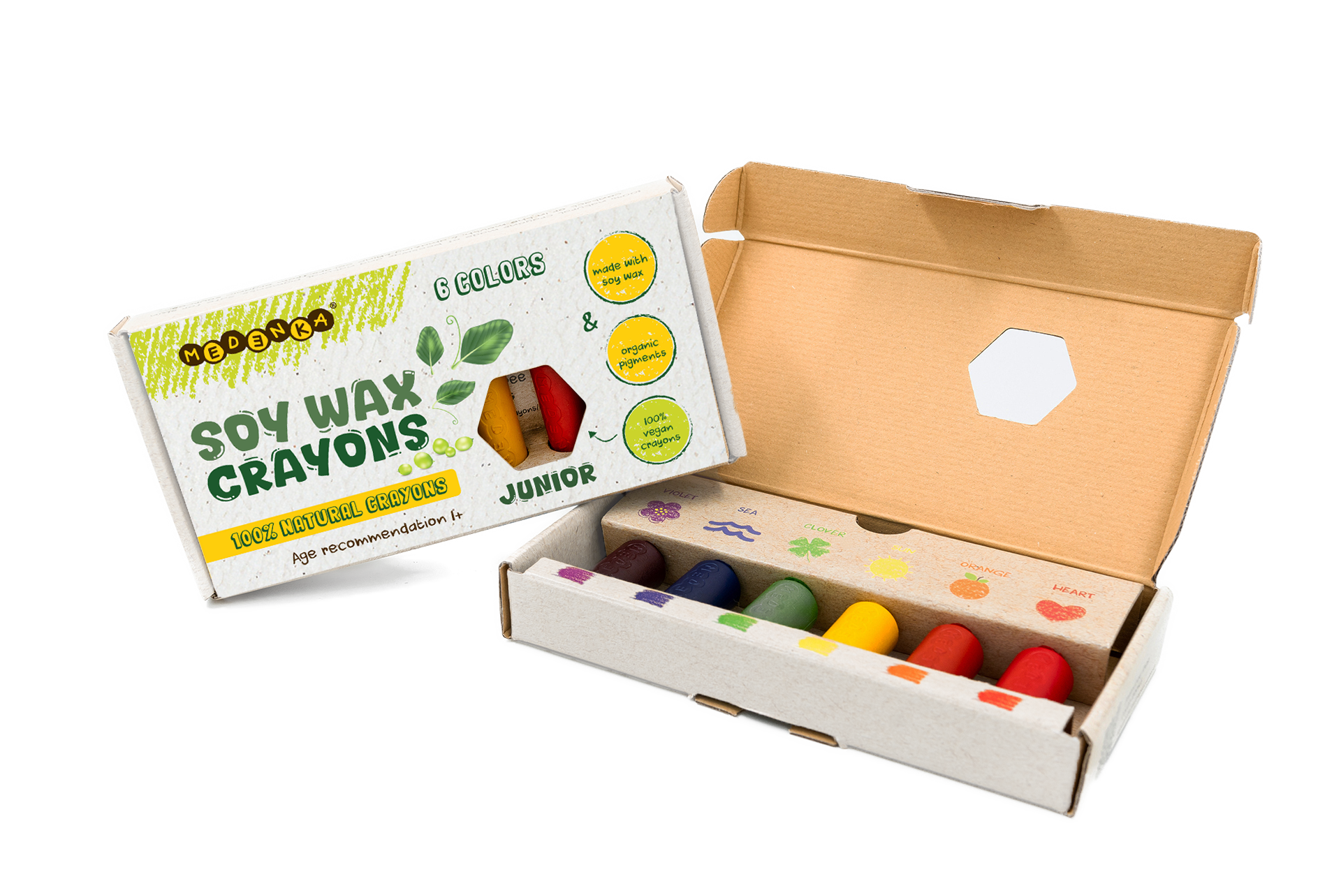 Sojavaxkritor junior 6-pack FS - 2