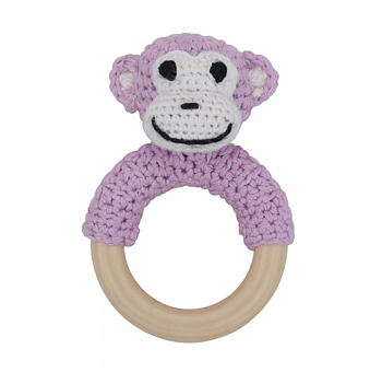 Virkad ringskallra Apa rosa WS