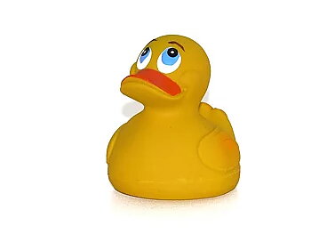 Hundleksak Anka i naturgummi