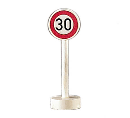 Trafikskylt 30 väg FS