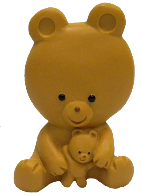 Nalle med unge helgjuten WS