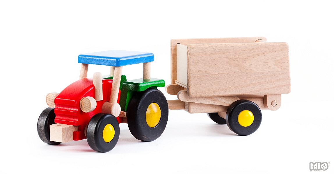 Traktor med vagn stor WS